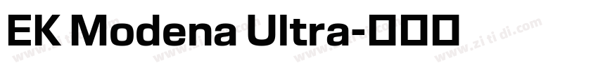EK Modena Ultra字体转换